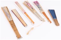 19th / 20th C Asian Hand Fans (6)