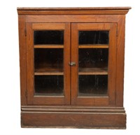 Oak Two-Door Storage Cabinet