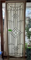 Large glass leaded window 78 by 24