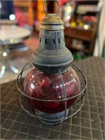Vintage Glass Tinted Lantern