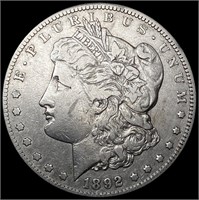 1892-CC Morgan Silver Dollar LIGHTLY CIRCULATED