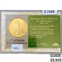 2024 $20 Gold Double Eagle IR MS63