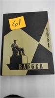 1951 Wisconsin Badger Book Vol 66