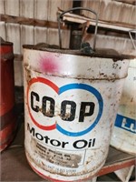 Coop metal oil bucket