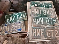 Iowa license plates