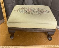 Floral ottoman foot stool