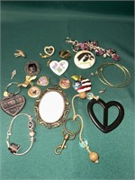 Miscellaneous pins, keychains, bracelets and