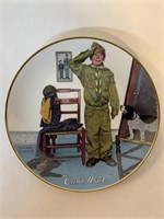 NORMAN ROCKWELL DISH CAN'T WAIT NO CERTIFICATE
