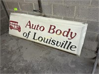 Vintage Business Sign - Auto Body of Louisville