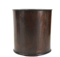 Chinese Cylindrical Wood Brush Pot