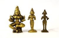 Three Asian Bronze Buddha Figures