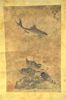 Chinese Painting on Silk( Fish & Birds)