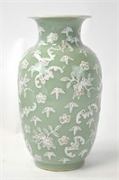 Chinese Celadon Ground Carved Vase