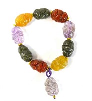 Chinese Stone Beads Bracelet