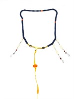 Chinese Lapis Court Necklace