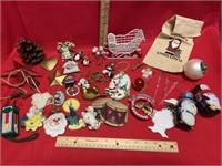 Assortment of Christmas ornaments