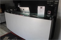 Reception Glass Top Counter