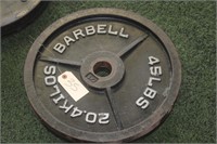 (2) Barbell Metal 45lbs Weight Plates