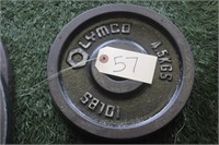 (2) Olymco 10lbs Weight Plates