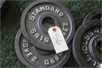 (2) Standard 5lbs Weight Plates
