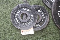 (2) Barbell 5lbs Weight Plates