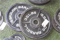 (2) Barbell 35lbs Weight Plates