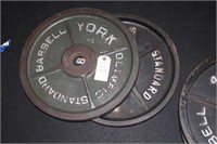(2) YORK 45lbs Weight Plates