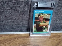 1987 Fleer Baseball Card Mark McGwire Graded 8.5