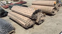 3 Rolls Of  6 Ft. Chain Link Fence W/ Brown