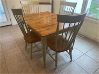 Modern Kitchen Table with 4 Chairs and leaf