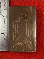 Catlinite Engraved Tablet      Indian Artifact Arr