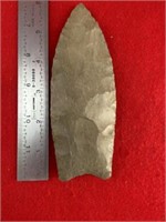 Large Clovis     Indian Artifact Arrowhead
