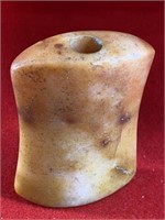 Quartz Bannerstone     Indian Artifact Arrowhead