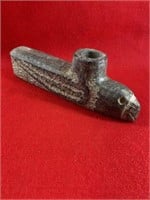 Hawk Effigy Pipe     Indian Artifact Arrowhead