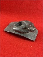 Snake Effigy Stone Pipe     Indian Artifact Arrowh