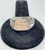 Men's Vintage Silver Ring 15 Gr Size 11 (Beauty)
