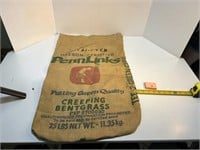 Putting Green Quality Burlap Grass Seed Bag