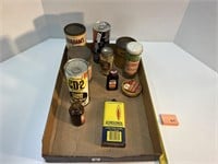 Vtg Cans & Bottles, Great Display Pieces