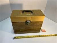 Vtg Metal File Box