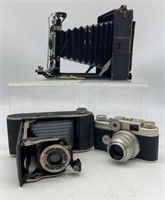 3 Vintage Cameras - Argus C-4 W/ 50mm
