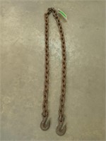 6 ft 5/16" chain with two hooks