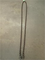 13 ft 5/16" chain with two hooks