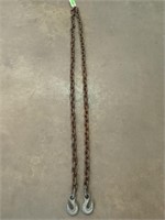 8 ft 5/16" chain with two hooks