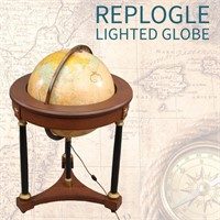 VTG REPLOGLE Lighted HEIRLOOM Globe on Stand