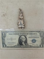 Sterling Peter rabbit pendant