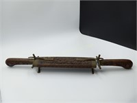 Old Carving Set with Flourished Motif Pattern
