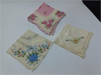 (3) Vintage Dainty Handkerchiefs
