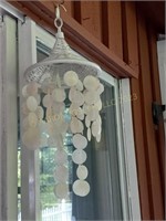 Hanging White Seashell Style Chandelier Decor