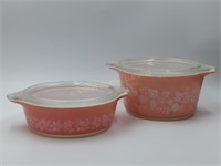 (2) 'PYREX' Gooseberry Bowls with Lids