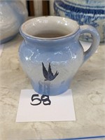 Blue & White Stoneware Shaving Mug